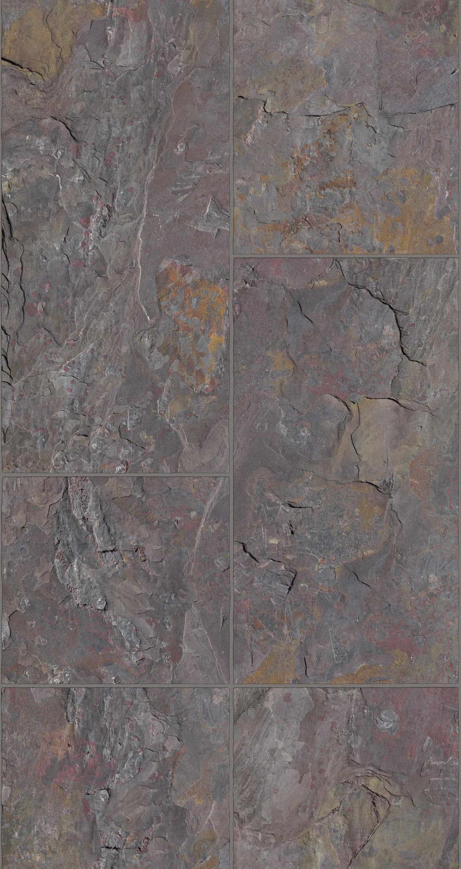 Tile optic wallpaper in silver grey color - pattern number 45764 - by Galerie in the The Bricks And More collection