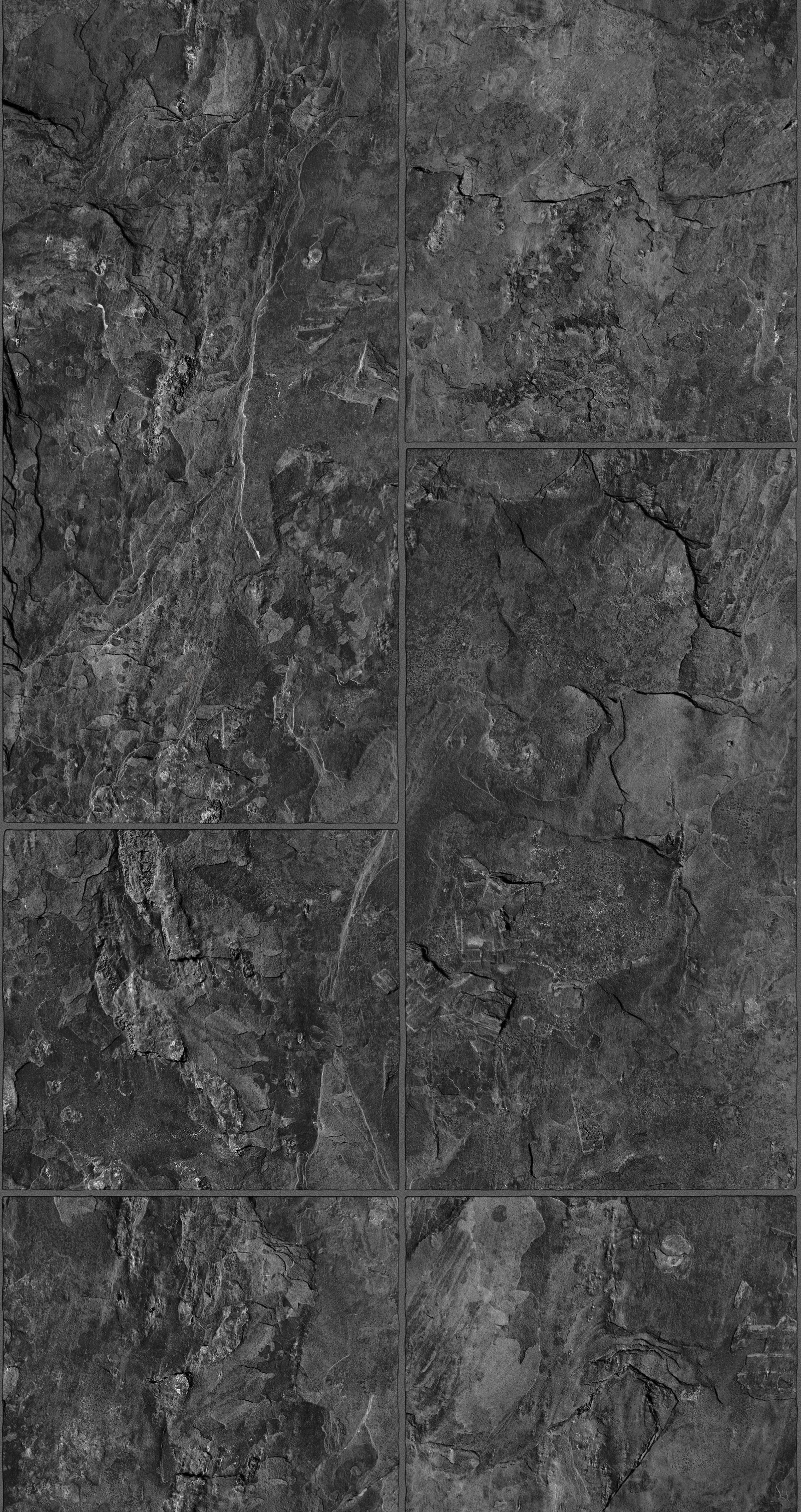 Tile optic wallpaper in silver grey color - pattern number 45765 - by Galerie in the The Bricks And More collection