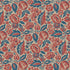 Elise wallpaper in red and blue color - pattern number 4816 - by Schumacher in the Borastapeter collection