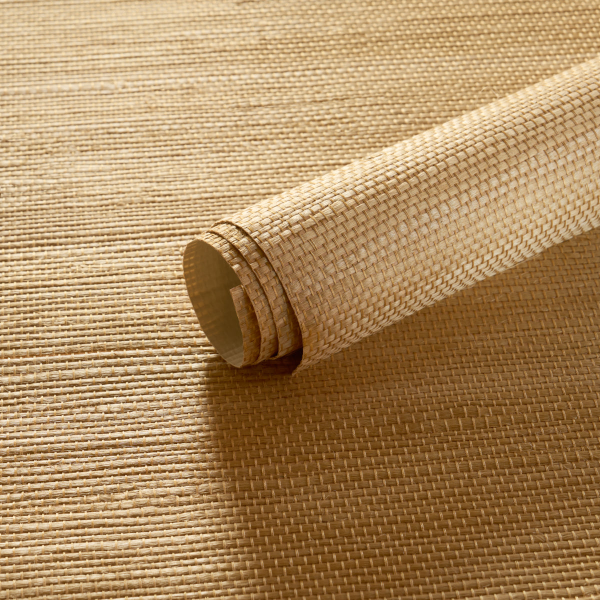 Kumano Jute Wallpaper in Natural color - pattern number 5002804 - by Schumacher in the Perfect Basics Textured Wallcovering collection
