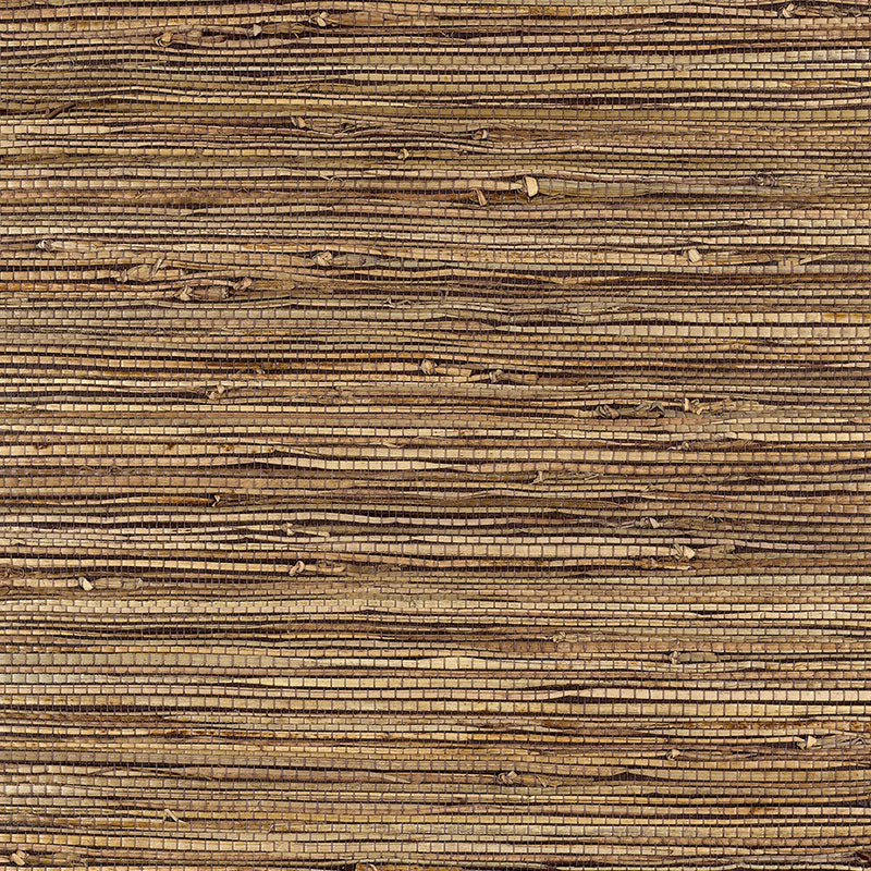Bamba Rushcloth wallpaper in ash color - pattern number 5002842 - by Schumacher in the Quiet Beauty collection