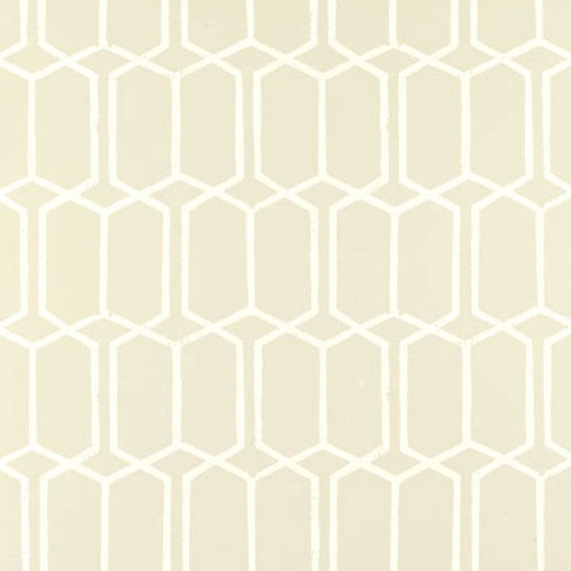 Modern Trellis wallpaper in alabaster color - pattern number 5003283 - by Schumacher in the The Smart Set collection