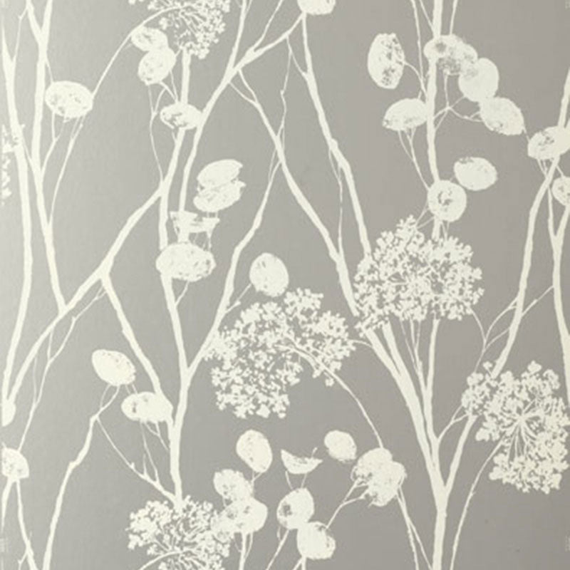 Moonpennies wallpaper in silver color - pattern number 5003330 - by Schumacher in the Avant Garde collection