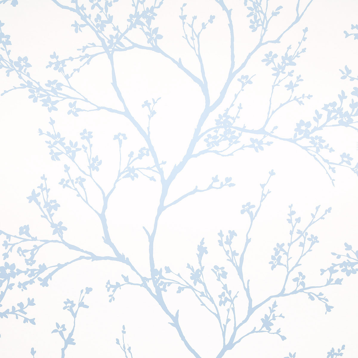 Twiggy wallpaper in sky color - pattern number 5003344 - by Schumacher in the Moon River collection