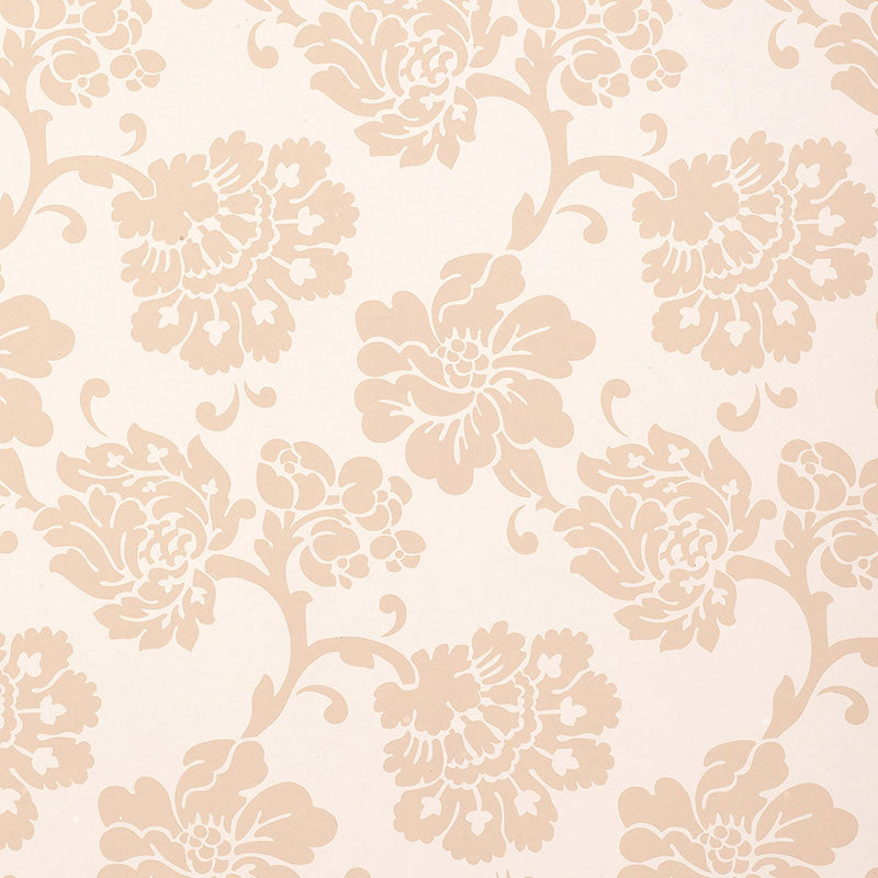 Albero Floreale Damask wallpaper in petal color - pattern number 5003621 - by Schumacher in the Palazzo collection
