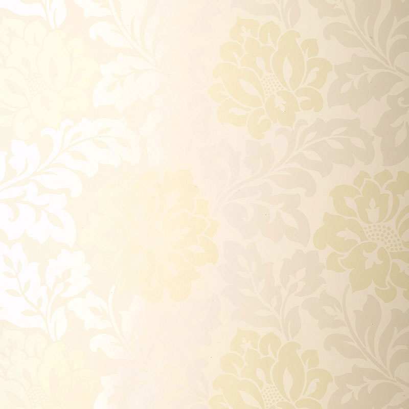 Saraceno Damask wallpaper in citrine color - pattern number 5003630 - by Schumacher in the Palazzo collection
