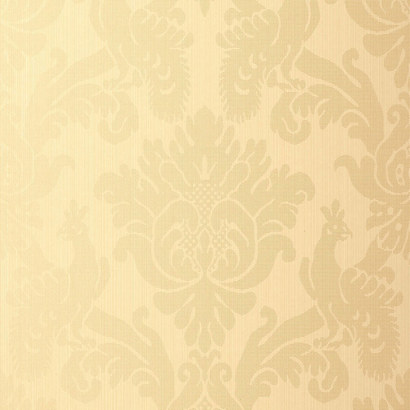 Valette Strie Damask wallpaper in champagne color - pattern number 5003660 - by Schumacher in the Palazzo collection