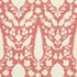 Chenonceau fabric in coral color - pattern number 5004125 - by Schumacher in the Print Happy Wallpapers collection