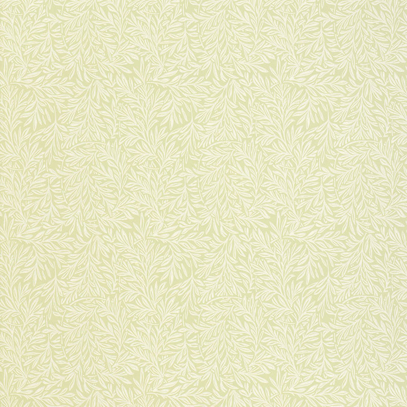 Willow Leaf fabric in sage color - pattern number 5004133 - by Schumacher in the Essential Wallcoverings Small Prints collection