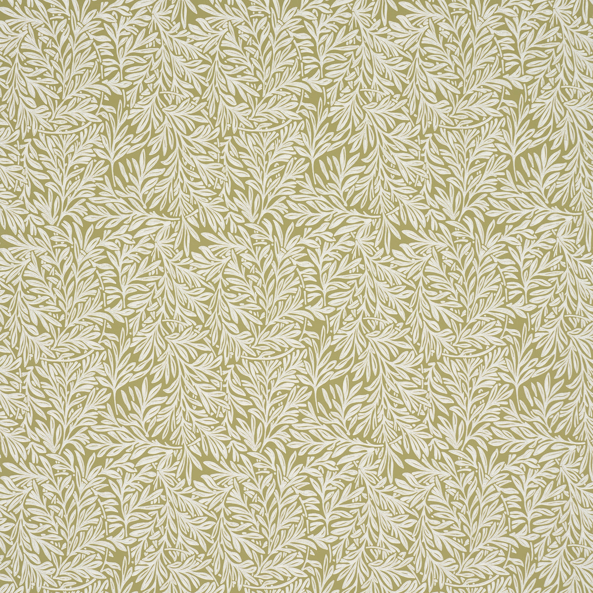 Willow Leaf wallpaper in moss color - pattern number 5004137 - by Schumacher in the Craft Revival collection