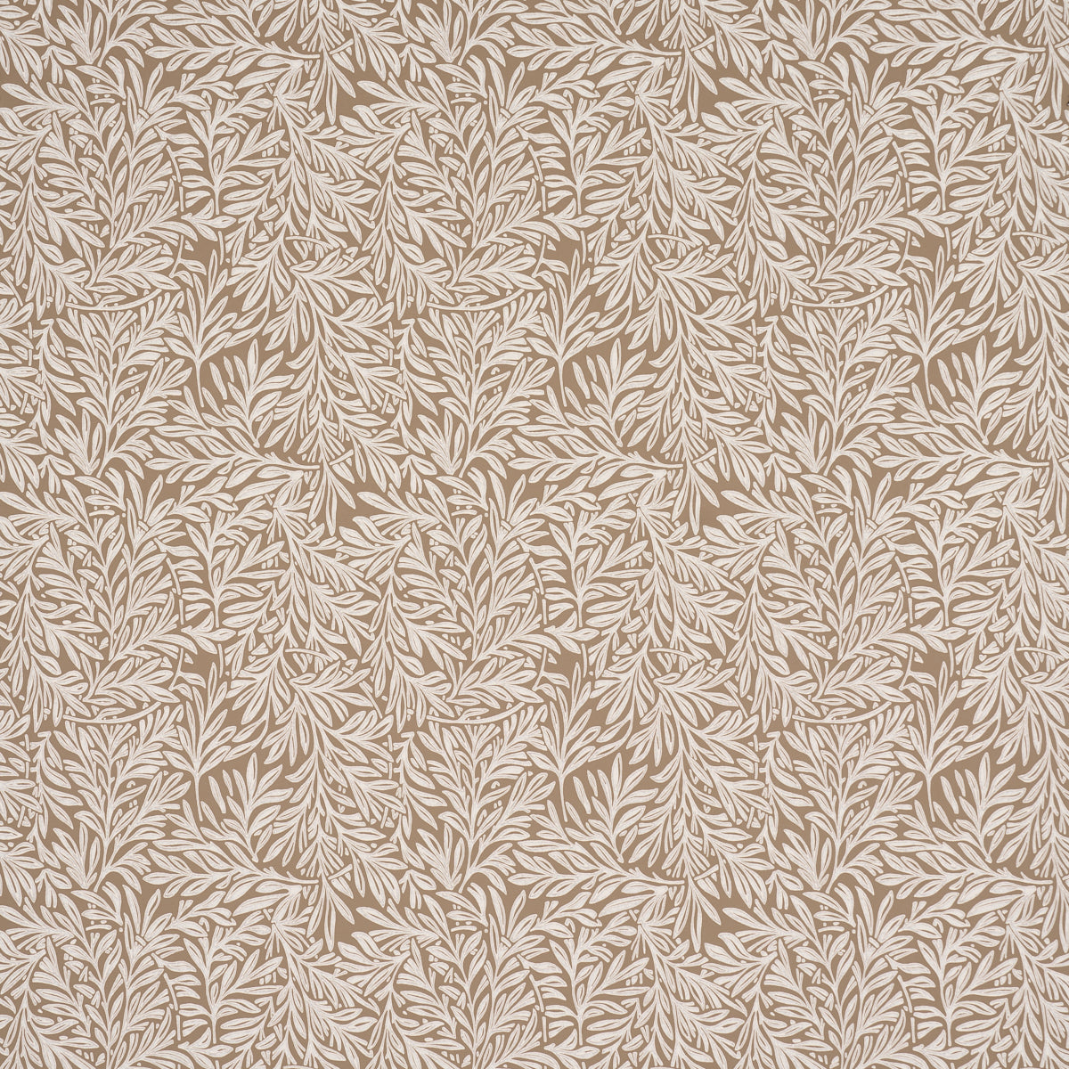 Willow Leaf wallpaper in mocha color - pattern number 5004138 - by Schumacher in the Craft Revival collection