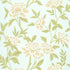 Whitney Floral wallpaper in aqua color - pattern number 5004382 - by Schumacher in the Greenhouse Schumacher collection