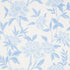 Whitney Floral wallpaper in blue color - pattern number 5004385 - by Schumacher in the Orient Express II collection