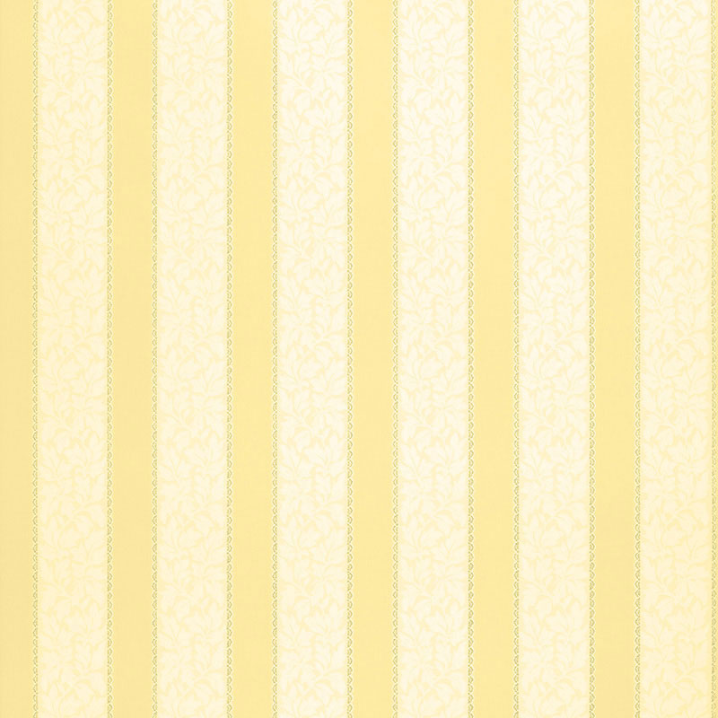 Wallis Stripe wallpaper in jonquil color - pattern number 5004430 - by Schumacher in the Simply Charming Wallpapers collection