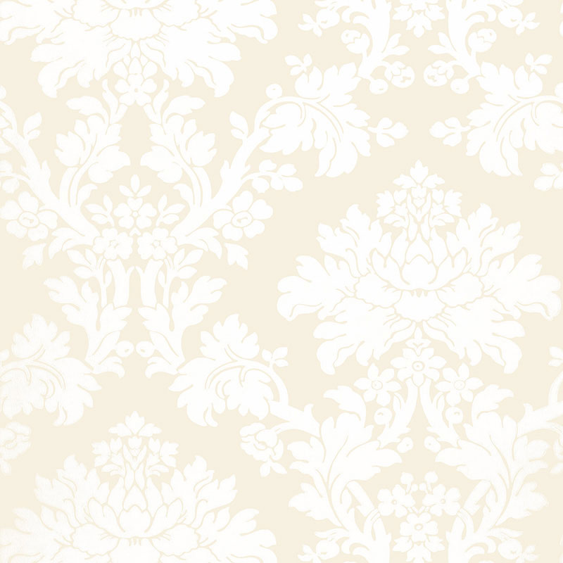 Tierni Damask wallpaper in blush color - pattern number 5004460 - by Schumacher in the Greenhouse Schumacher collection