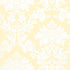 Tierni Damask wallpaper in buttercup color - pattern number 5004461 - by Schumacher in the Greenhouse Schumacher collection