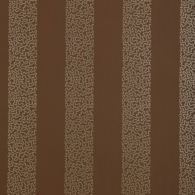 Beekman Stripe wallpaper in truffle color - pattern number 5004573 - by Schumacher in the Essential Wallcoverings Stripes collection