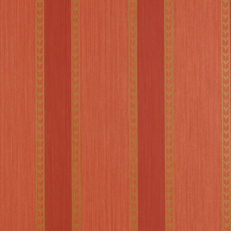 Lansdowne Strie Stripe wallpaper in coral color - pattern number 5004622 - by Schumacher in the Essential Wallcoverings Stripes collection