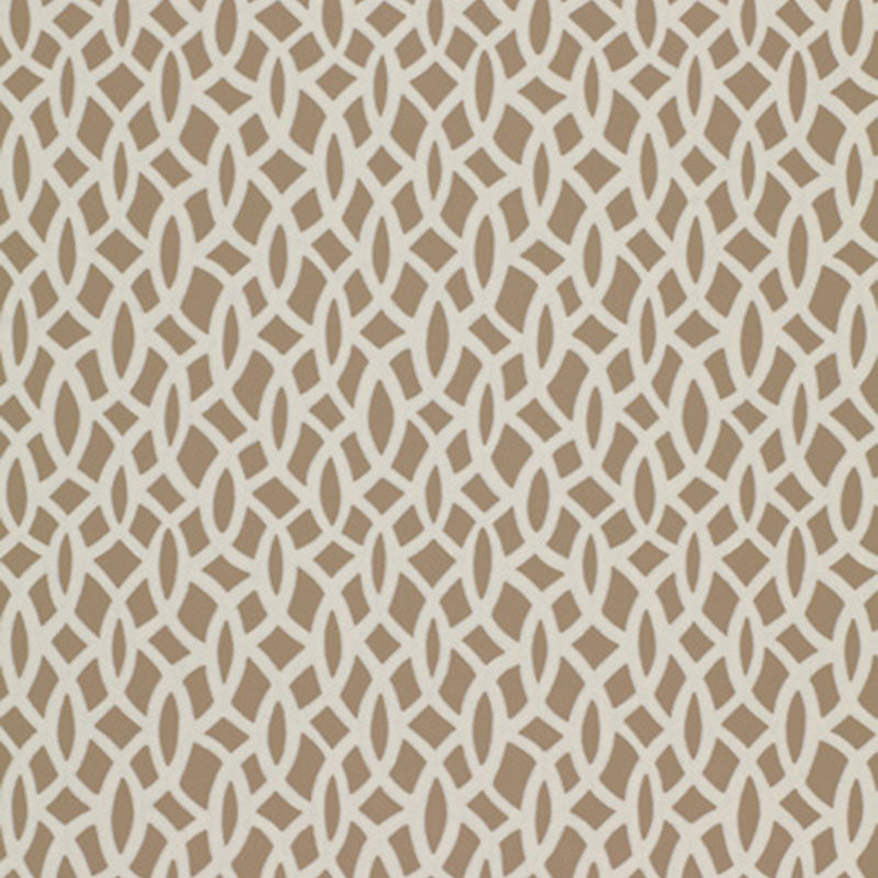 Chain Link wallpaper in flax color - pattern number 5004753 - by Schumacher in the Essential Wallcoverings Small Prints collection