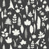 Leaves fabric in graphite color - pattern number 5005023 - by Schumacher in the Modern Nature collection