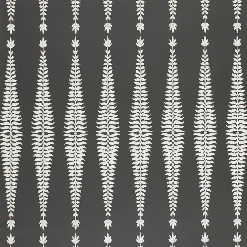 Fern Tree wallpaper in graphite color - pattern number 5005073 - by Schumacher in the The Smart Set collection