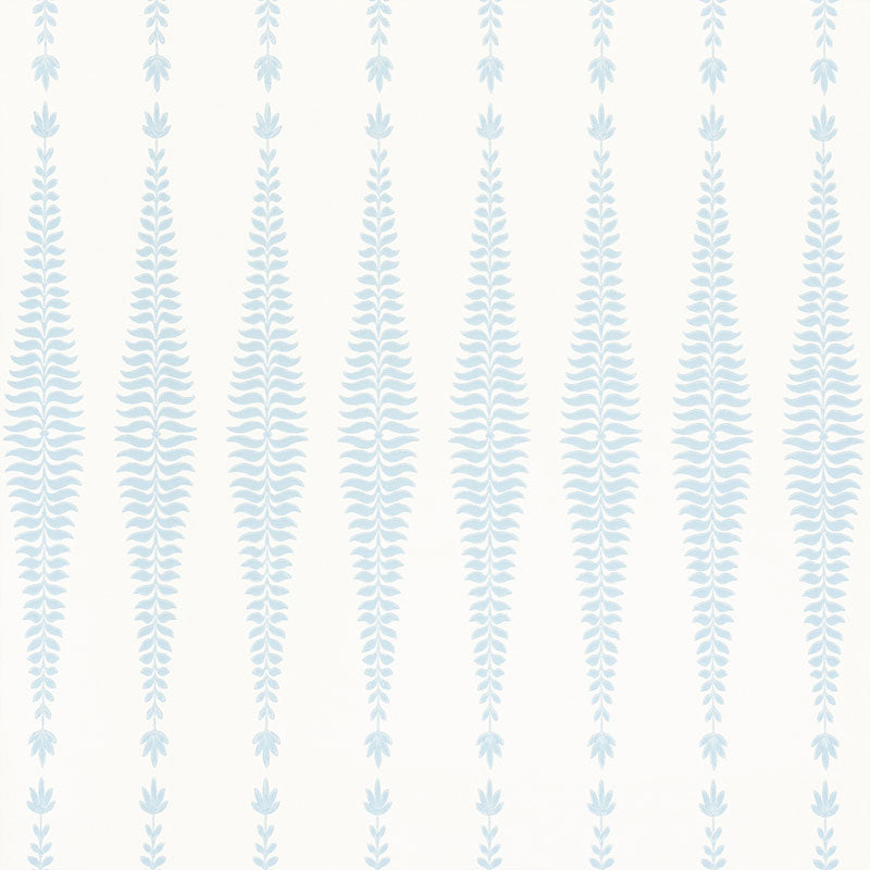 Fern Tree wallpaper in sky color - pattern number 5005074 - by Schumacher in the Orient Express Schumacher collection