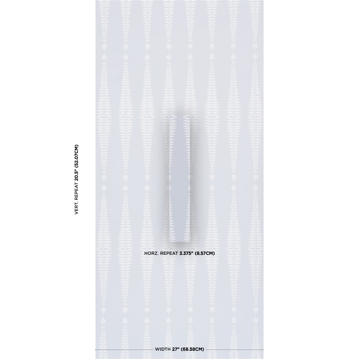 Fern Tree Wallpaper in cloud color - pattern number 5005075 - by Schumacher in the Perennial Favorites collection