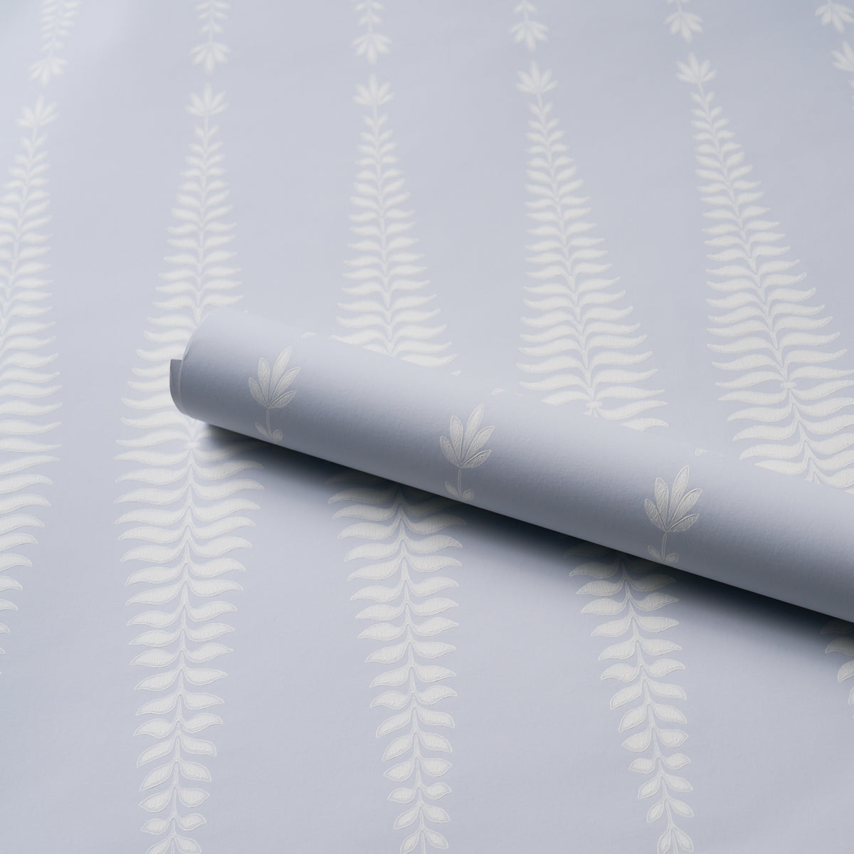 Fern Tree Wallpaper in cloud color - pattern number 5005075 - by Schumacher in the Perennial Favorites collection