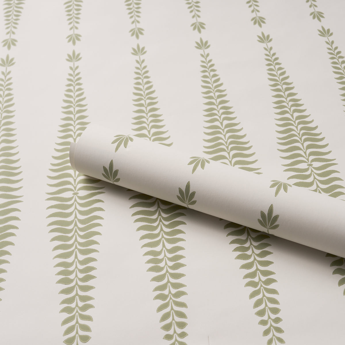 Fern Tree Wallpaper in sage color - pattern number 5005076 - by Schumacher in the Perennial Favorites collection