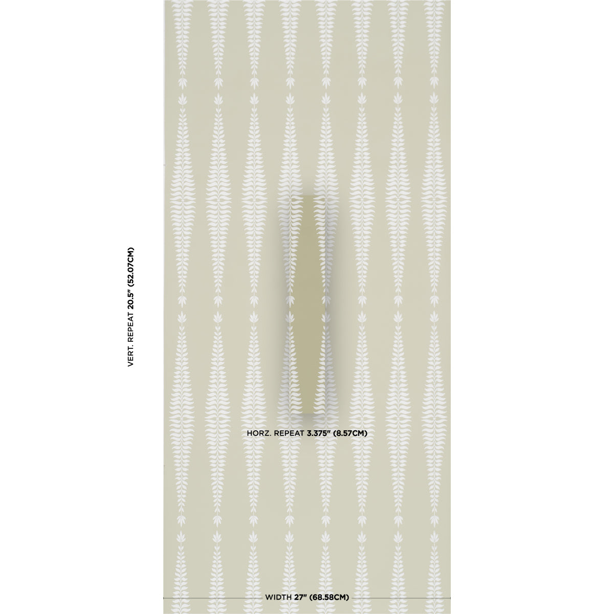 Fern Tree Wallpaper in olive color - pattern number 5005077 - by Schumacher in the Perennial Favorites collection