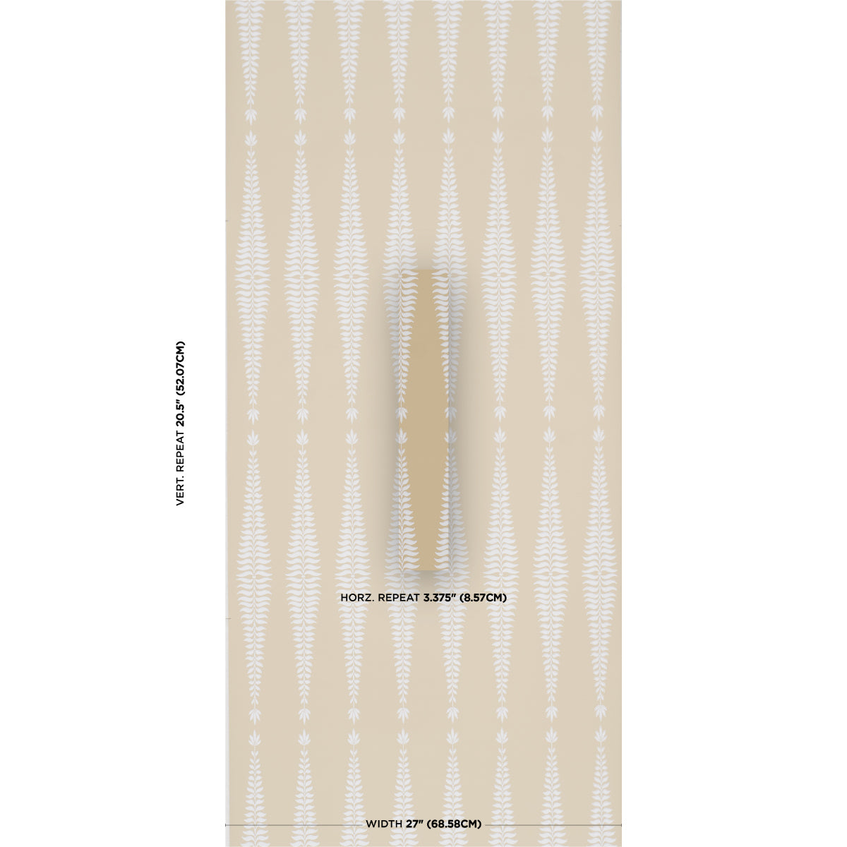 Fern Tree Wallpaper in ochre color - pattern number 5005078 - by Schumacher in the Perennial Favorites collection