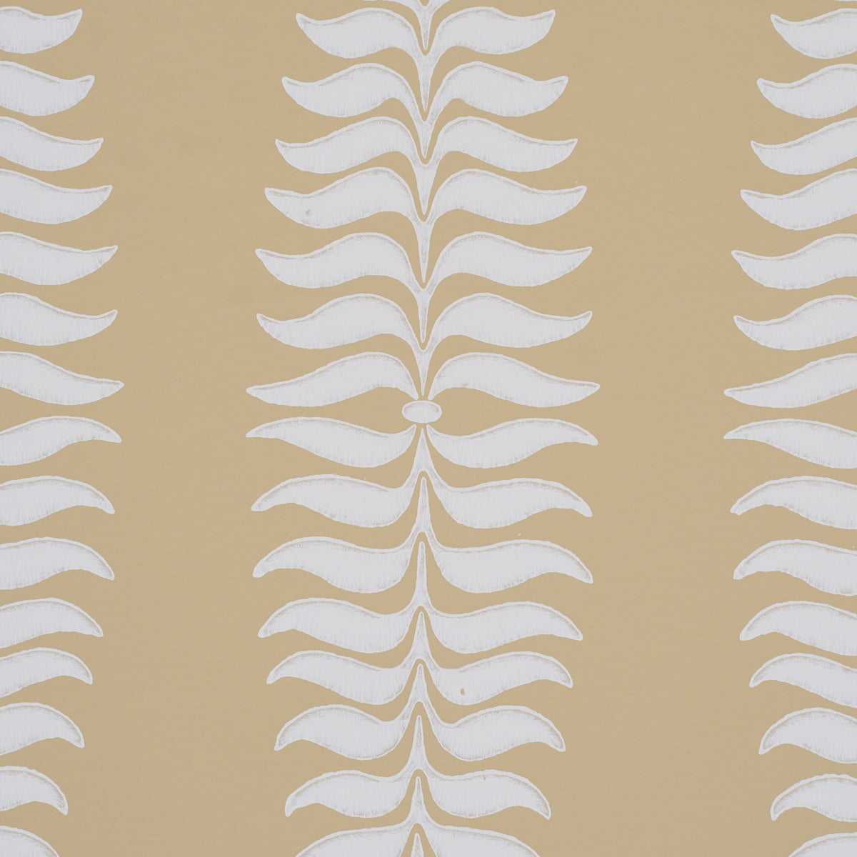 Fern Tree Wallpaper in ochre color - pattern number 5005078 - by Schumacher in the Perennial Favorites collection