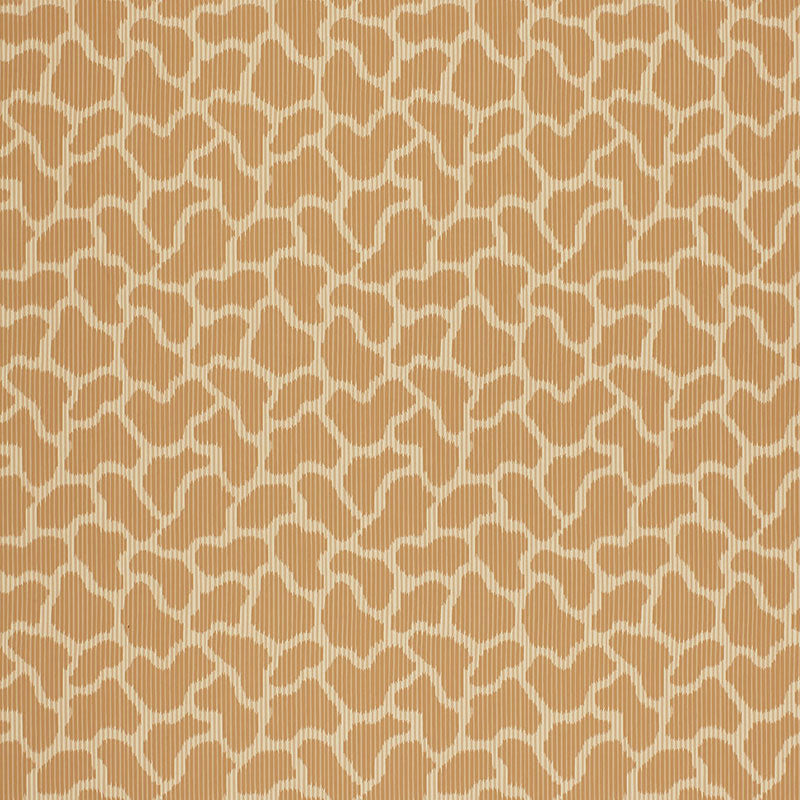 Giraffe wallpaper in sienna color - pattern number 5005112 - by Schumacher in the Modern Nature collection