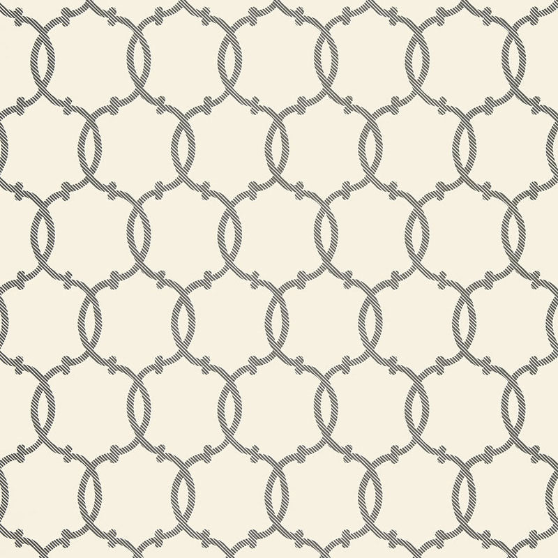 Tracery wallpaper in charcoal color - pattern number 5005121 - by Schumacher in the Modern Nature collection