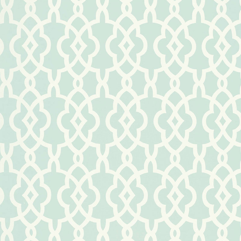 Summer Palace Fret wallpaper in mineral color - pattern number 5005143 - by Schumacher in the Modern Nature collection
