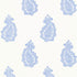 Madras Paisley wallpaper in delft color - pattern number 5005301 - by Schumacher in the Jaipur collection
