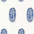 Askandra Flower wallpaper in delft color - pattern number 5005311 - by Schumacher in the Jaipur collection