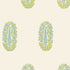Askandra Flower wallpaper in pear and water blue color - pattern number 5005312 - by Schumacher in the Simply Charming Wallpapers collection