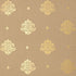 Mayla Damask wallpaper in gilt color - pattern number 5005354 - by Schumacher in the Jaipur Hand Block Prints collection
