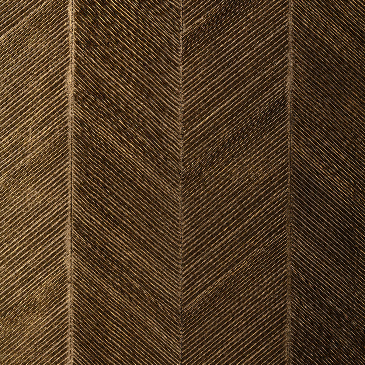 Chevron Texture fabric in burnished bronze color - pattern number 5005653 - by Schumacher in the Modern Glamour collection