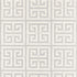 Greek Key Sisal fabric in silver color - pattern number 5005690 - by Schumacher in the Modern Glamour collection