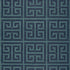 Greek Key Sisal fabric in peacock color - pattern number 5005691 - by Schumacher in the Modern Glamour collection