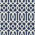 Imperial Trellis Ii fabric in ivory navy color - pattern number 5005801 - by Schumacher in the Print Happy Wallpapers collection
