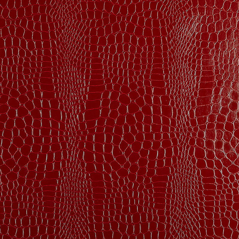 Crocodile fabric in crimson color - pattern number 5005831 - by Schumacher in the Fabulous Faux collection