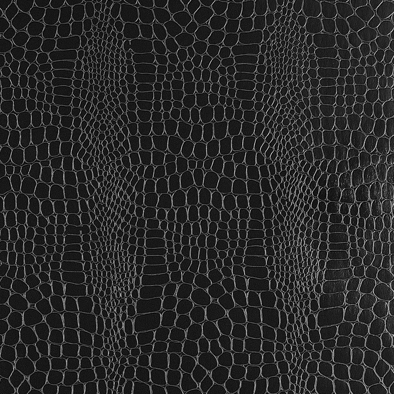 Crocodile fabric in jet color - pattern number 5005834 - by Schumacher in the Fabulous Faux collection