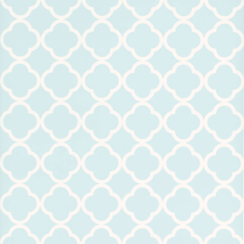 Morocco wallpaper in sky color - pattern number 5005871 - by Schumacher in the Byzantium collection