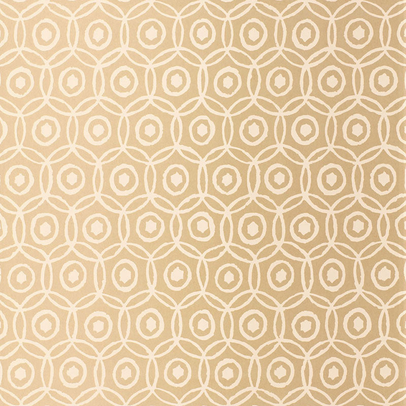 Alcazaba wallpaper in gold color - pattern number 5005952 - by Schumacher in the Byzantium collection