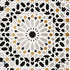 Nasrid Palace Mosaic wallpaper in mica color - pattern number 5005961 - by Schumacher in the Byzantium collection
