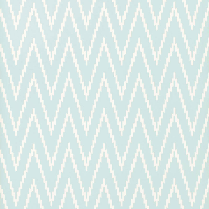 Kasari Ikat wallpaper in sky color - pattern number 5005992 - by Schumacher in the Byzantium collection