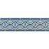 Darro Mosaic Border border in aegean color - pattern number 5006020 - by Schumacher in the Byzantium collection